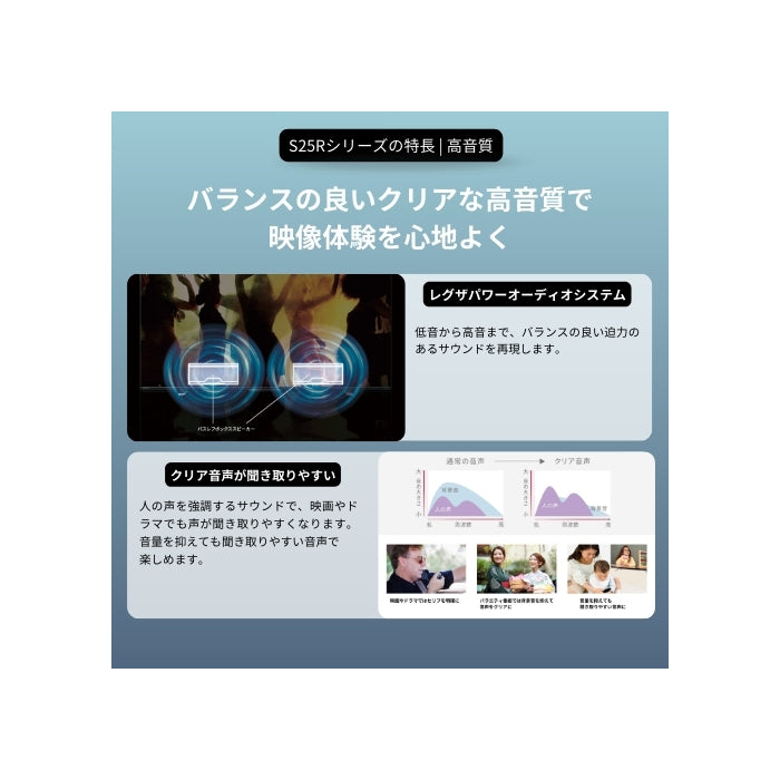 REGZA 32V型2K液晶テレビ 32S25R