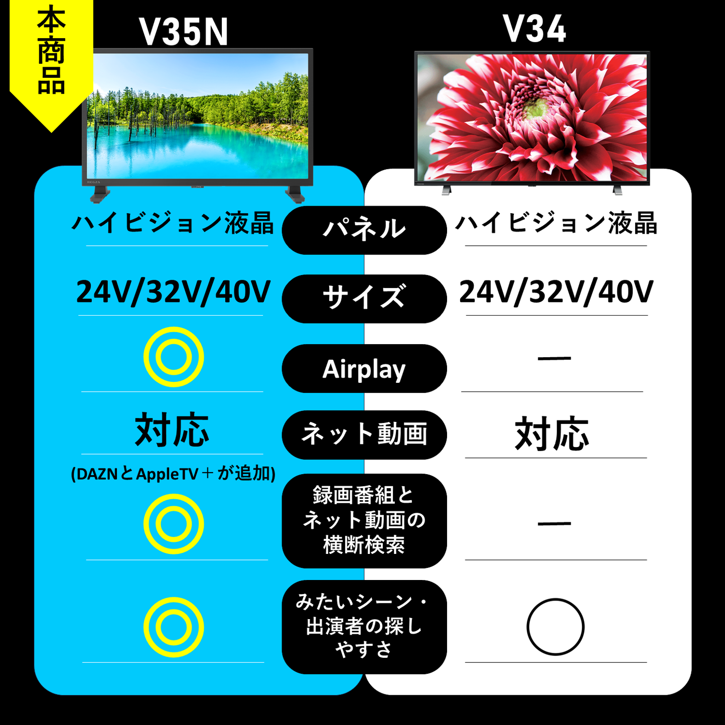 REGZA 32V型2K液晶テレビ 32V35N