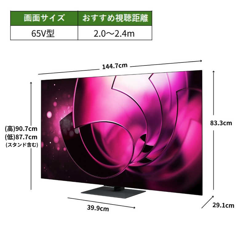 【NEW】REGZA 65V型4K有機ELテレビ 65X8900R