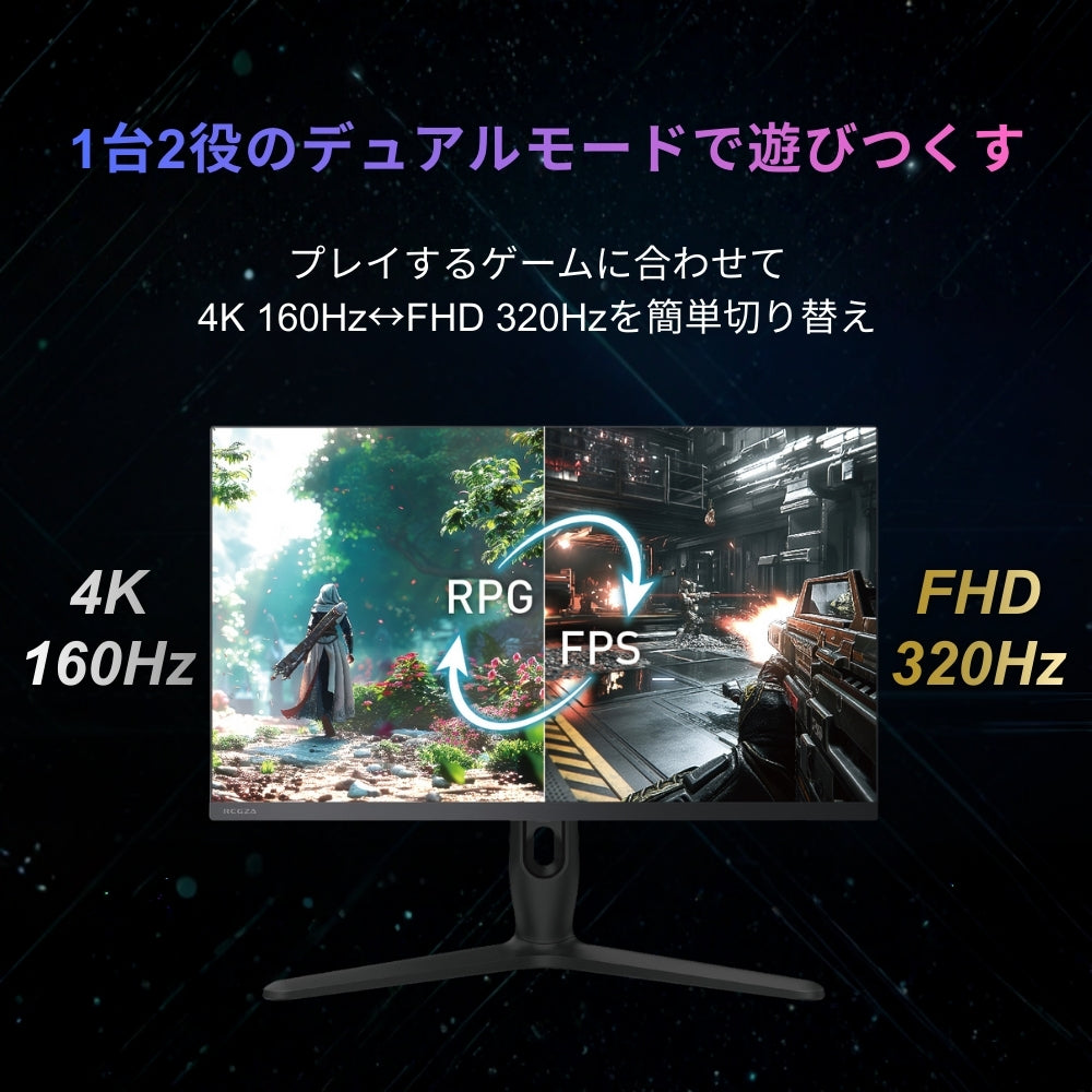 【27インチ Ultra HD/4Kゲーミングモニター】RM-G278R