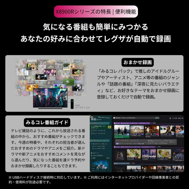 【NEW】REGZA 48V型4K有機ELテレビ　48X8900R