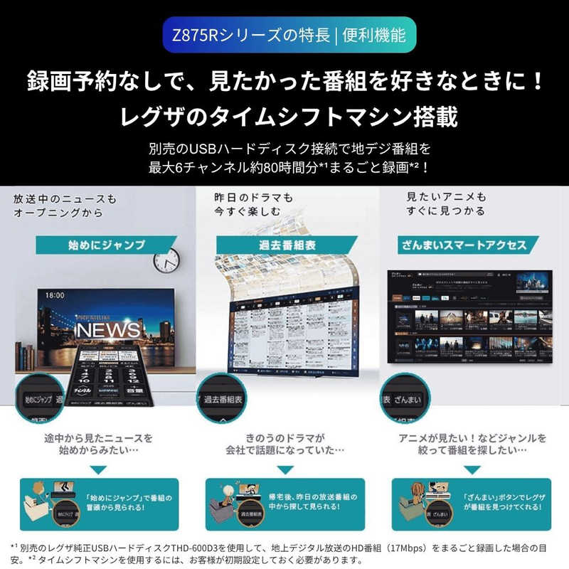 【NEW】REGZA 85V型4K液晶テレビ　85Z875R