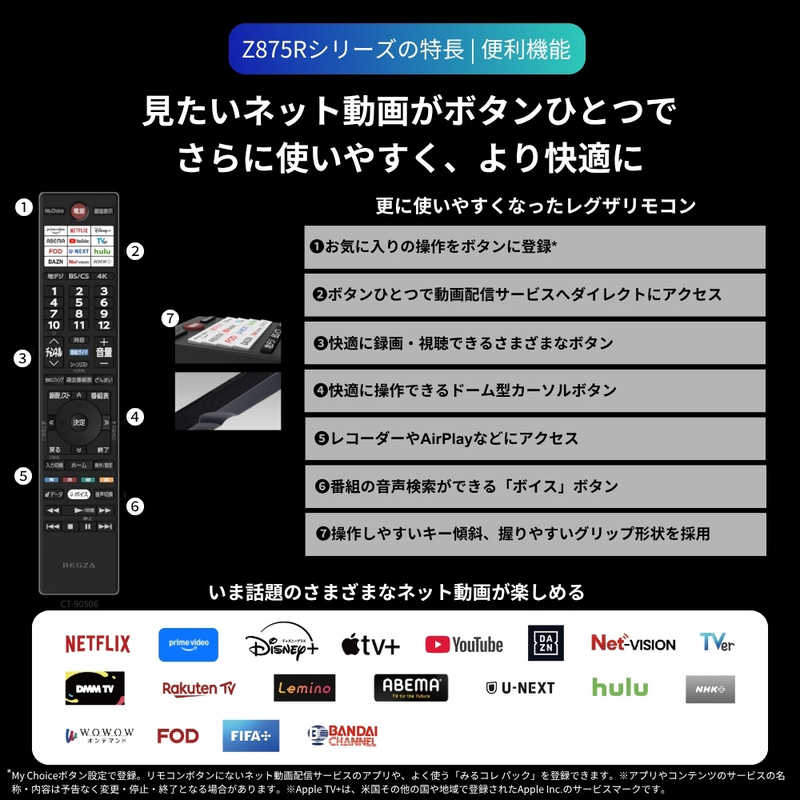 【NEW】REGZA 85V型4K液晶テレビ　85Z875R
