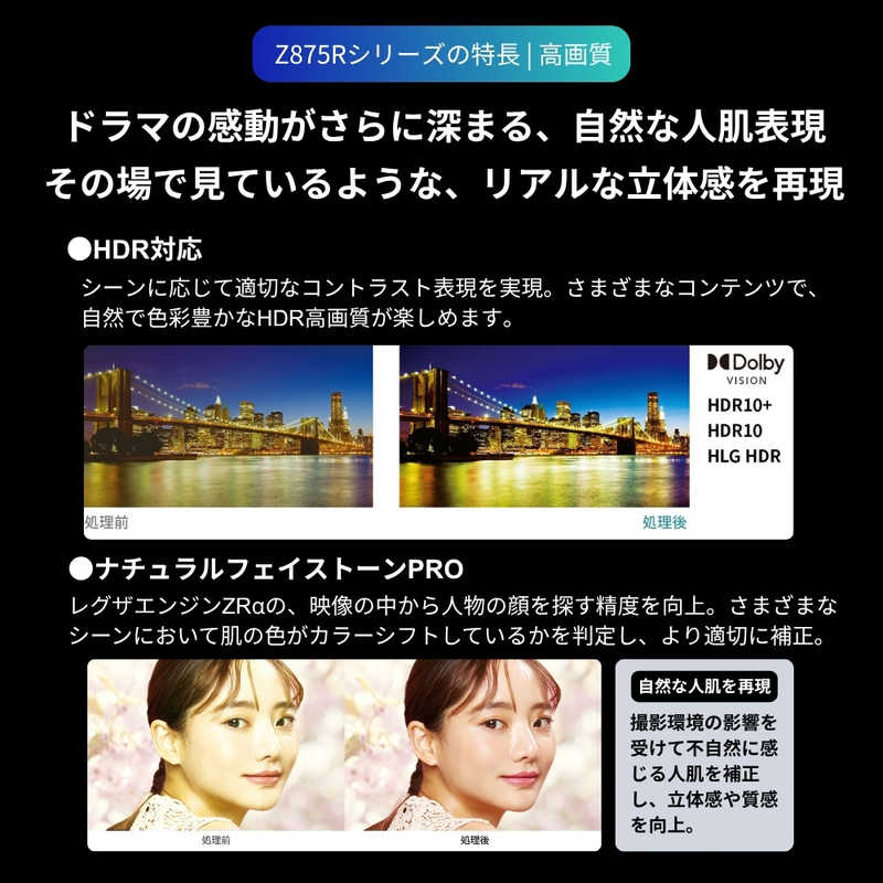 【NEW】REGZA 65V型4K液晶テレビ　65Z875R