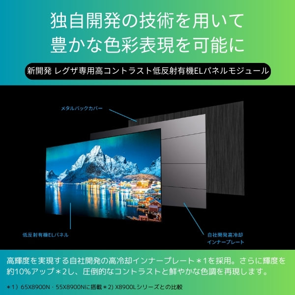 REGZA 55V型4K有機ELテレビ　55X8900N